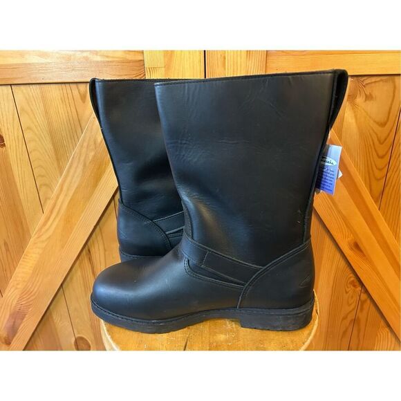 Cruiserworks Black Leather Classic Motorcycle Boots Men's Size 10.5M Read - Picture 6 of 9